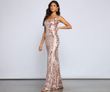 Lila Formal Open Back Sequin Mermaid Dress