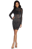 Lorelei Formal Heat Stone Mini Dress