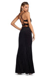 Lorraine Formal Glitter Velvet Dress