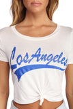 Los Angeles Cropped Knot Tee