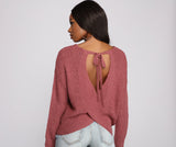 Loving Knit Basic Open Back Sweater