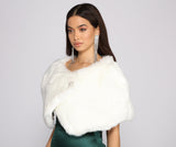 Luxe Life Faux Fur Shawl