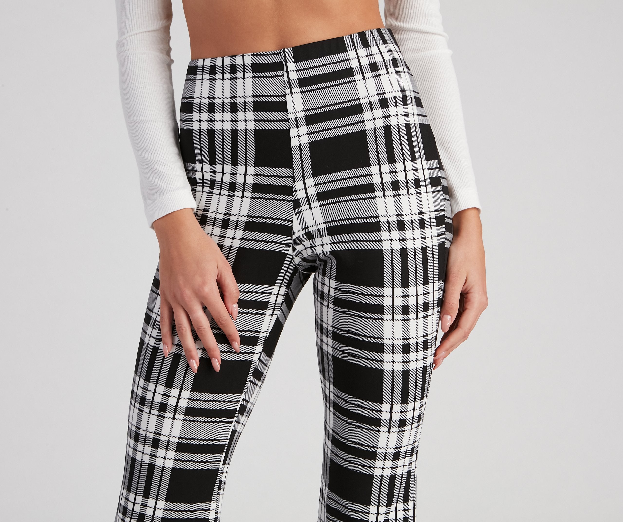 Mad About Plaid Flare Pants