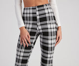 Mad About Plaid Flare Pants