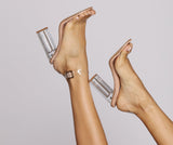 Make Your Mark Lucite Heels
