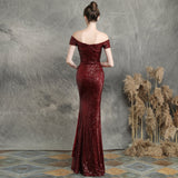 Marzia Formal Sequined Slit Dress