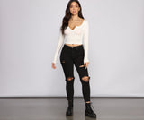 Must-Have Ribbed Knit Crop Top