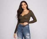 Must-Have Ribbed Knit Crop Top