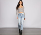 Must-Have Ribbed Knit Crop Top