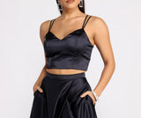 Naomi Satin Two Piece Dress