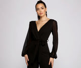 Perfectly Posh Tie Waist Jumpsuit