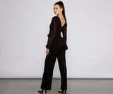 Perfectly Posh Tie Waist Jumpsuit