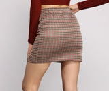 Preppy and Poised Plaid Mini Skirt