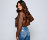 Rev It Up Faux Leather Moto Jacket