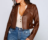 Rev It Up Faux Leather Moto Jacket