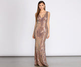 Ruby Formal Sleeveless Sequin Dress