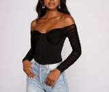 Ruched Moment Cropped Bustier