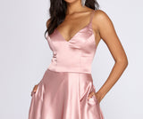 Ryder Satin A-Line Gown