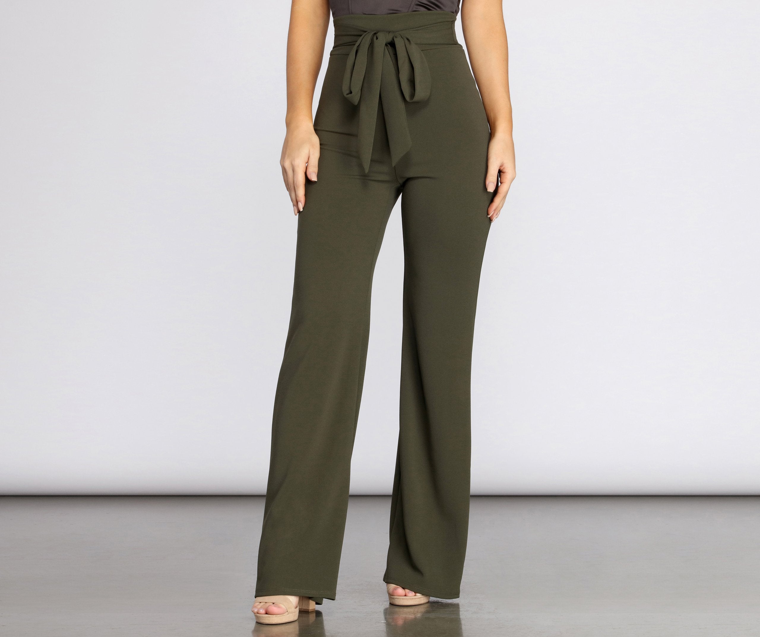 Sealed With Style Tie-Waist Pants