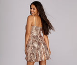 Sequin Shine Skater Dress