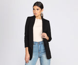 Blazer estilo boyfriend con reglas establecidas