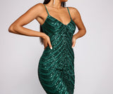 Shine On Sequin Midi Dress