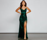 Sienna High-Slit Ruched Formal Dress