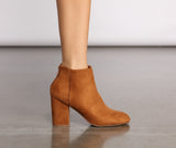 Slay In Basic Faux Suede Booties