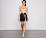 Slay It With Style Faux Leather Mini Skirt