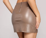 Slay It With Style Faux Leather Mini Skirt