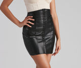 Sleek Must-Have Corset Mini Skirt
