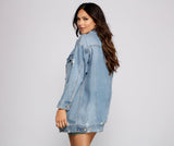 So Chic Long Denim Jacket