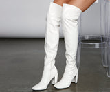 So Seductive Patent Leather Thigh-High Boots