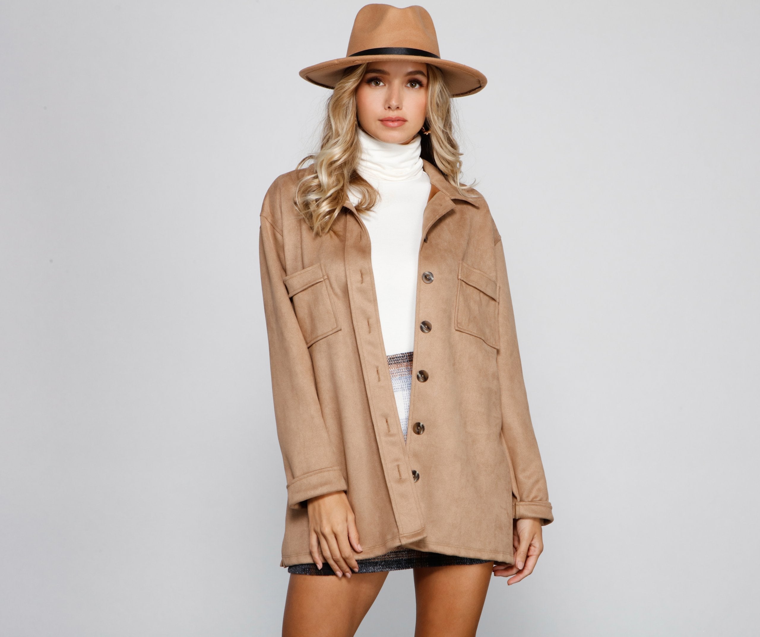 So Smooth Faux Suede Shacket