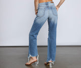 So The Drama High Rise Destructed Boyfriend Jeans