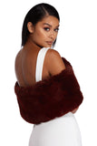 Sophisticated Lady Faux Stole Wrap