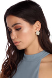 Square Rhinestone Earrings