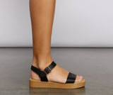 Stacked On Basics Platform Sandals