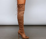 Stacked On Style Lace-Up Boots