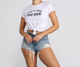 Stay At Home Dog Mom Tee