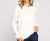 Stay Cozy Ribbed Crew Neck Sweater