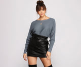 Stay Cozy Ribbed Crew Neck Sweater