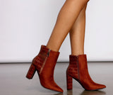 Step It Up Snake Print Booties