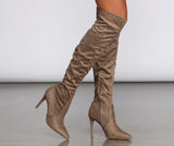 Stop And Stare Thigh High Stiletto Boots