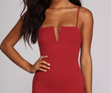 Straight To The Point Mini Dress