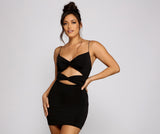 Strike A Pose Cutout Mini Dress