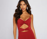 Strike A Pose Cutout Mini Dress