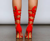 Strut It Lace-Up Stiletto Heels