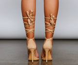 Strut It Lace-Up Stiletto Heels