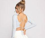 Stun and Impress Lace Up Crop Top